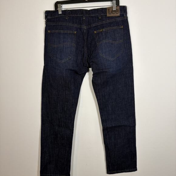 Lee Denim Jean Anderson Slim Fit Straight Leg 34 x 30 NWT Dark Wash - Picture 9 of 9